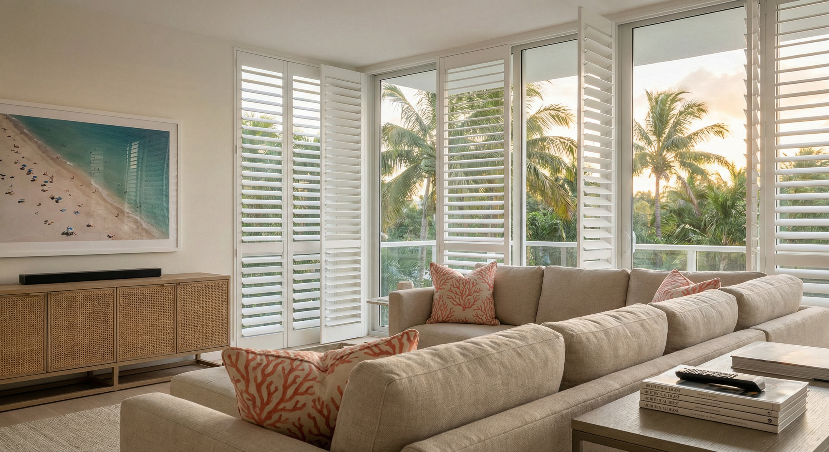 Shutters in South Florida home