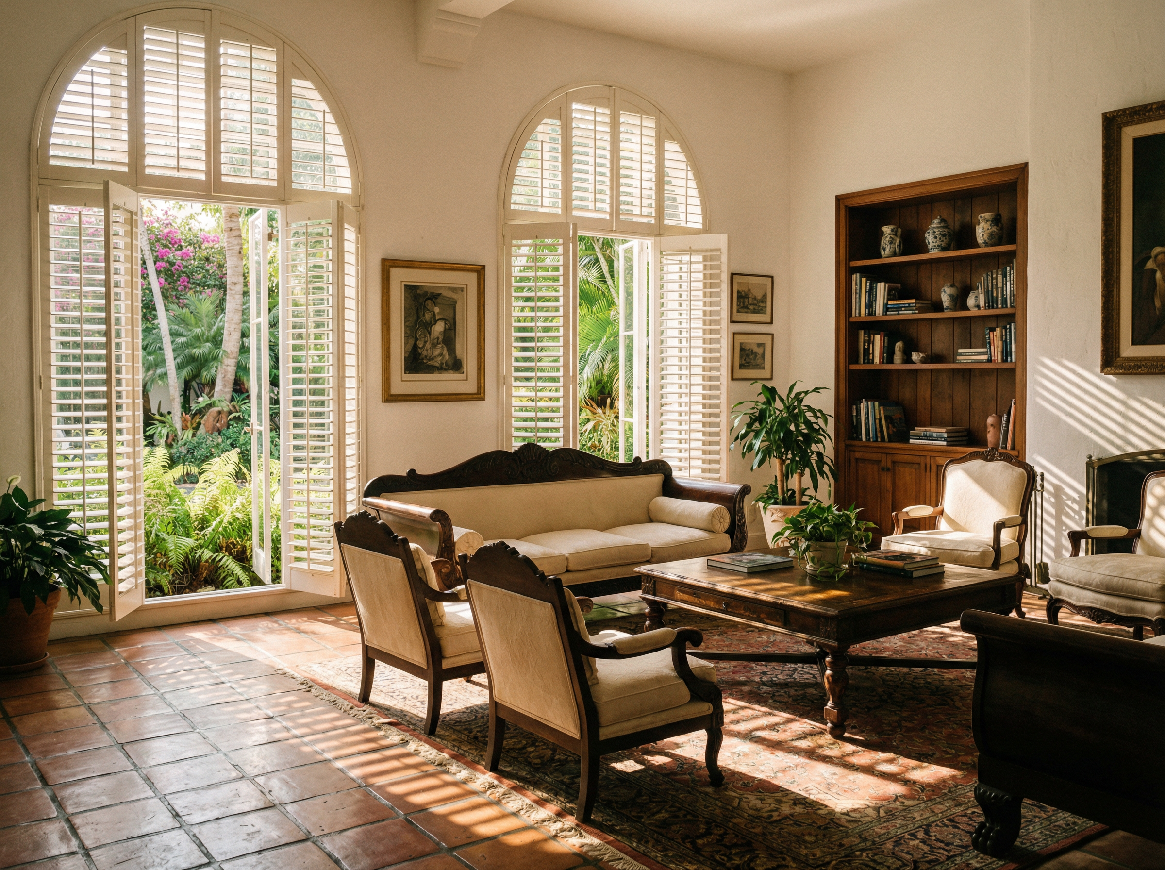 Cellular shades in office